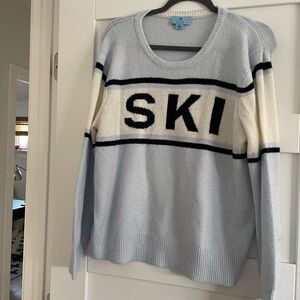CeCe Soft Blue Knit Sweater